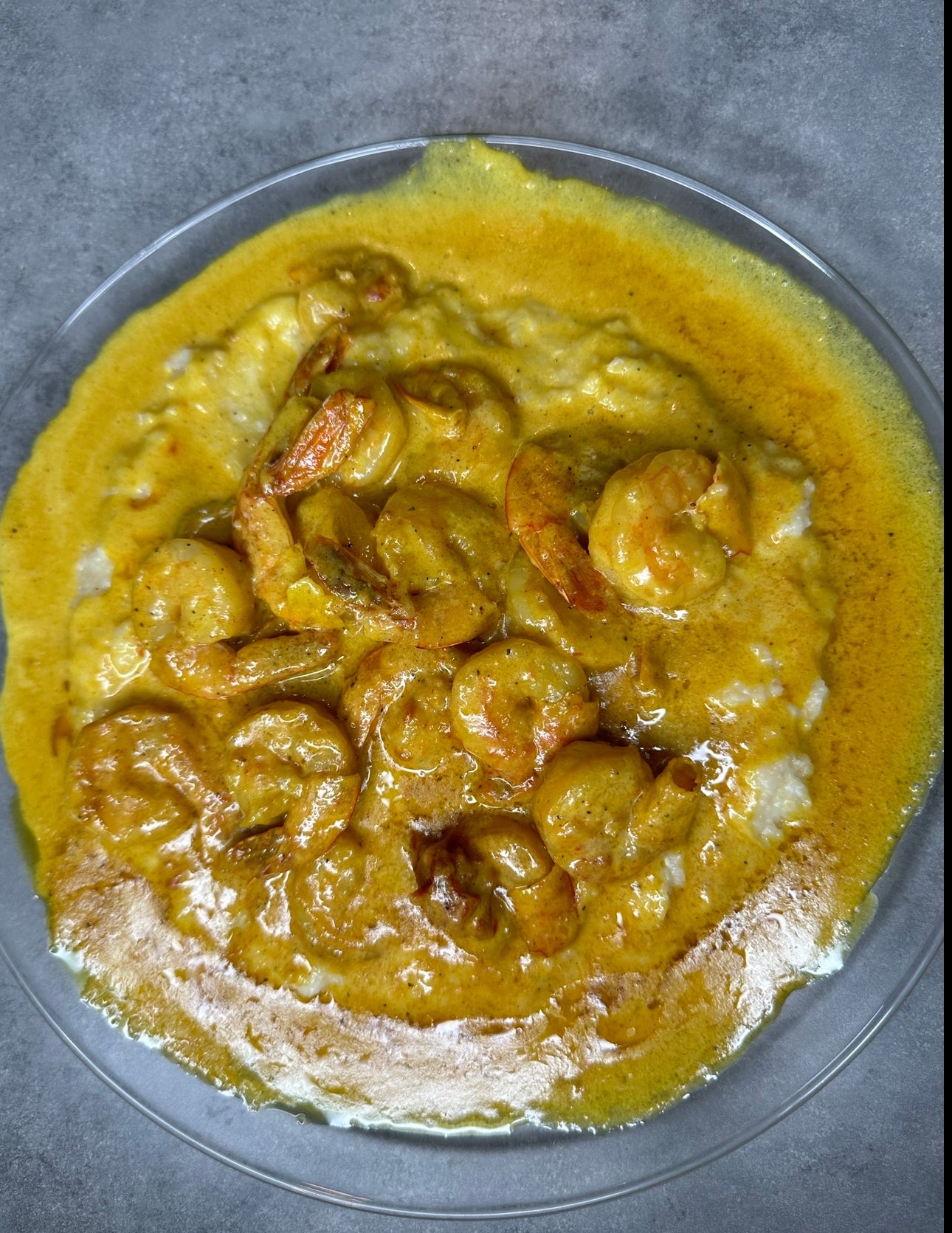 CURRY SHRIMP & GRITS