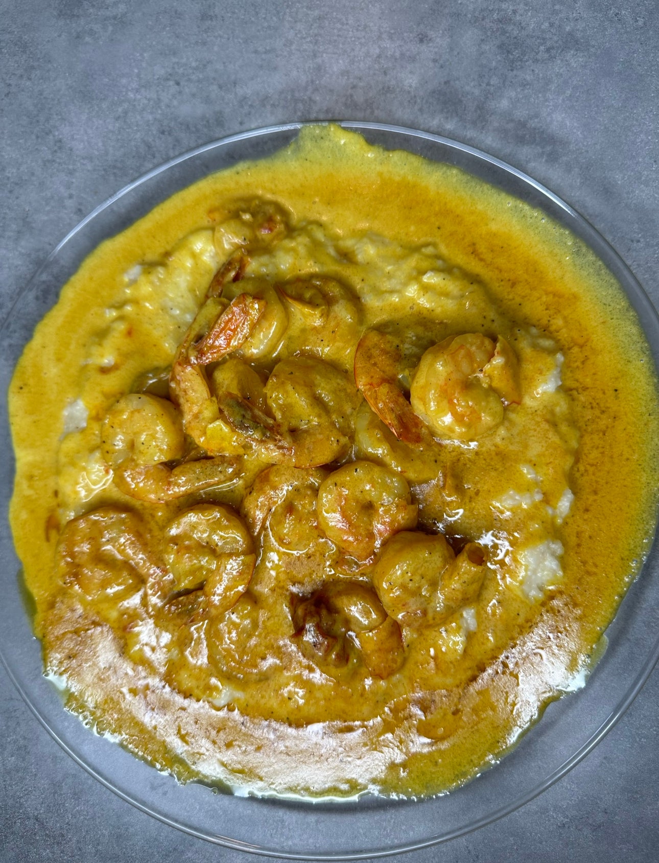 CURRY SHRIMP & GRITS